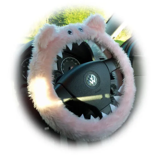 Fuzzy Monster car steering wheel cover Plain faux fur choice of colour