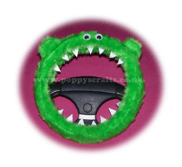 Fuzzy Monster car steering wheel cover Plain faux fur choice of colour