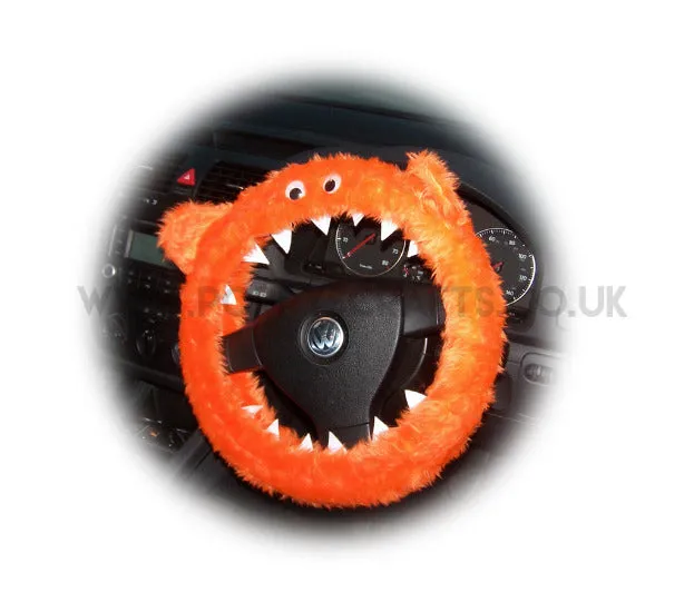 Fuzzy Monster car steering wheel cover Plain faux fur choice of colour