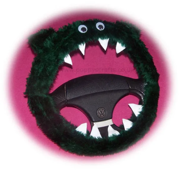 Fuzzy Monster car steering wheel cover Plain faux fur choice of colour