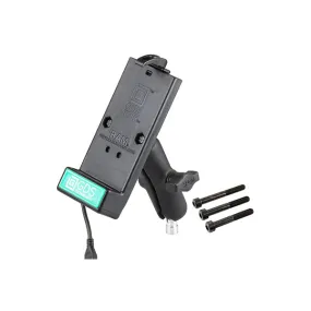 GDS™ Universal Phone Dock with Motorcycle Handlebar Clamp Mount (RAM-B-186-GDS-DOCK-V1U)