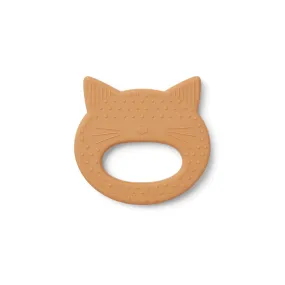 Gemma Silicone Teether - Cat mustard