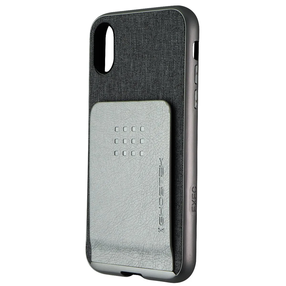 Ghostek Exec Magnetic Wallet Series Case for Apple iPhone X - Gray/Silver