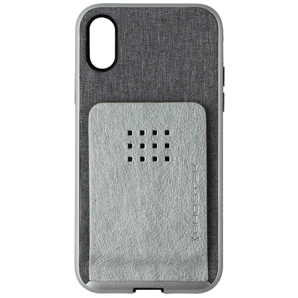 Ghostek Exec Magnetic Wallet Series Case for Apple iPhone X - Gray/Silver