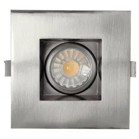 Goodlite G-48364 8W LED 3" Square Regress Gimbal Downlight Selectable CCT Brushed Nickel