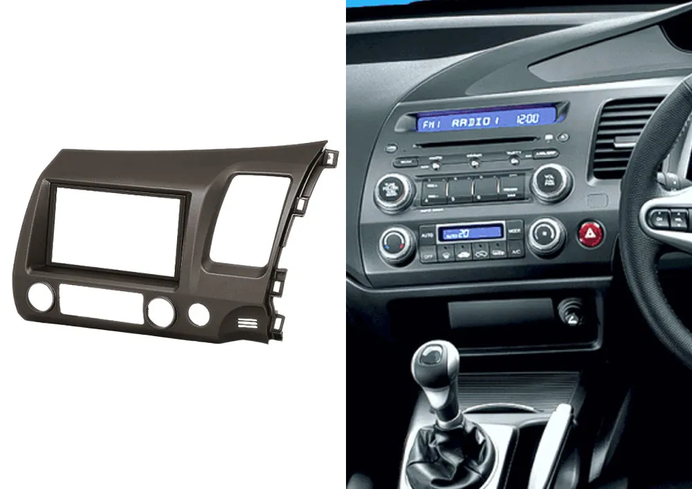 Honda Civic 2007-2011 Double Din Trimplate