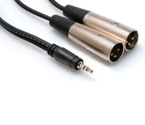 Hosa CYX-403 Y-Cable Stereo 3.5mmM to Two XLRM 9.9FT