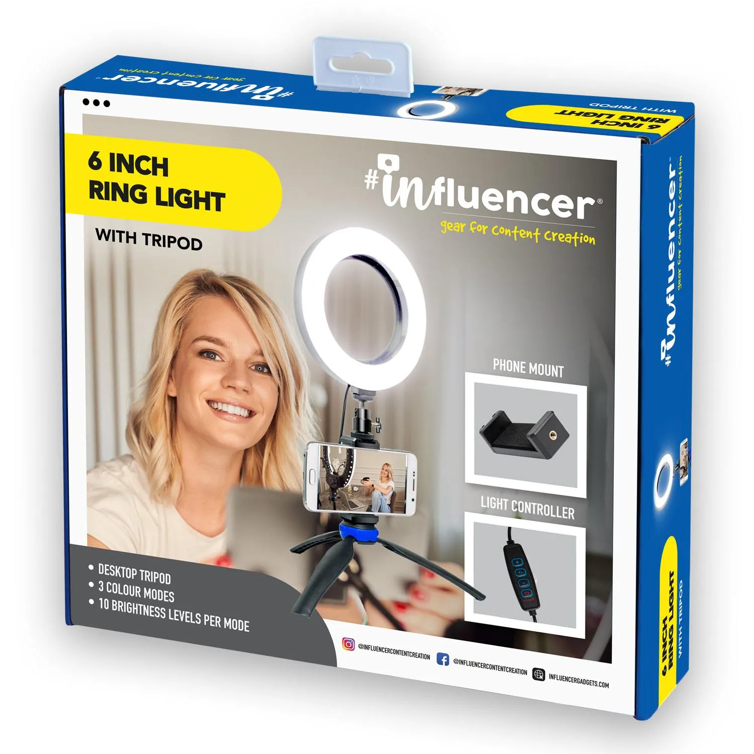 Influencer 6" Ring Light with Small Tripod