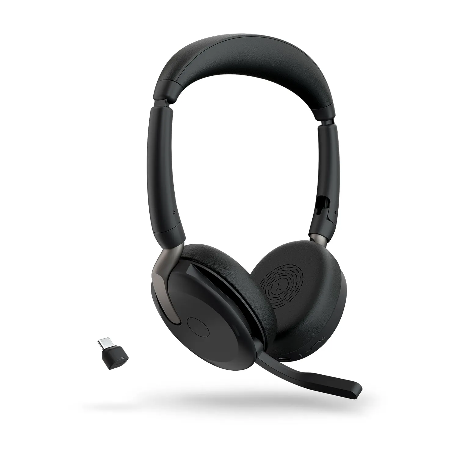 Jabra Evolve2 65 Flex Uc Stereo - Headset - On-Ear - Bluetooth - Wireless - Active Noise Cancelling - Usb-C - Black - Op