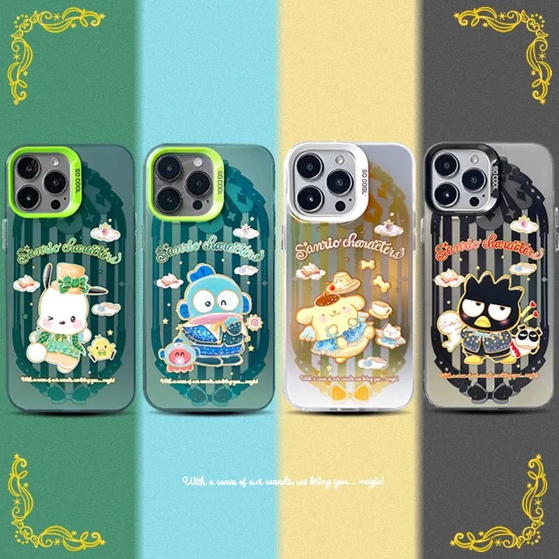 Japanese Cartoon Sanrio Magic School | Bad Badtz Maru XO Laser Colour Clear - iPhone Case 11 12 13 14 15 16 Pro Promax