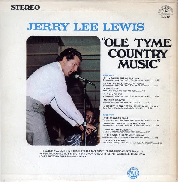 Jerry Lee Lewis - Ole Tyme Country Music (LP, Album) (VG )