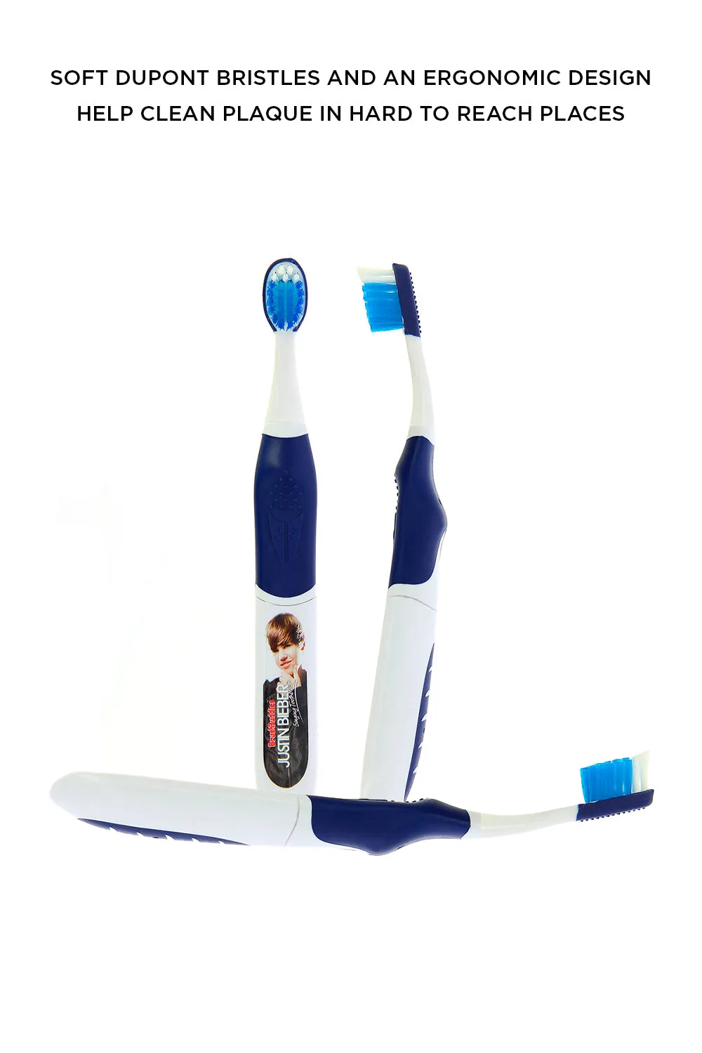 Justin Bieber Singing Junior Toothbrush (Baby & U Smile) BLUE