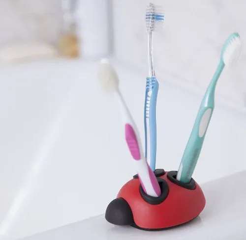 Kikkerland Ladybug Toothbrush Holder