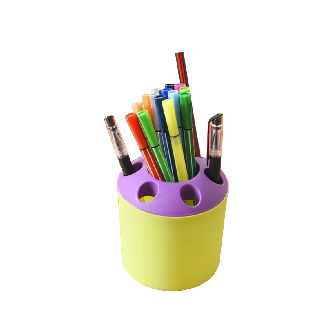 Kuber Industries 2 Piece Plastic Toothpaste Stationary Pen Pencil Holder (CTKTC5354), Multicolour, Standard