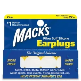 MACKS Pillow Soft Earplugs 2 Pack