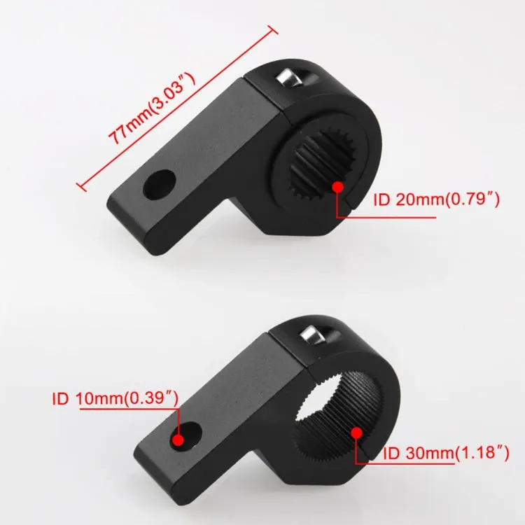 MB-EA076-1 Motorcycle Modification Accessories 20-30mm Universal Guardrail Spotlight Fixed Clip Bracket