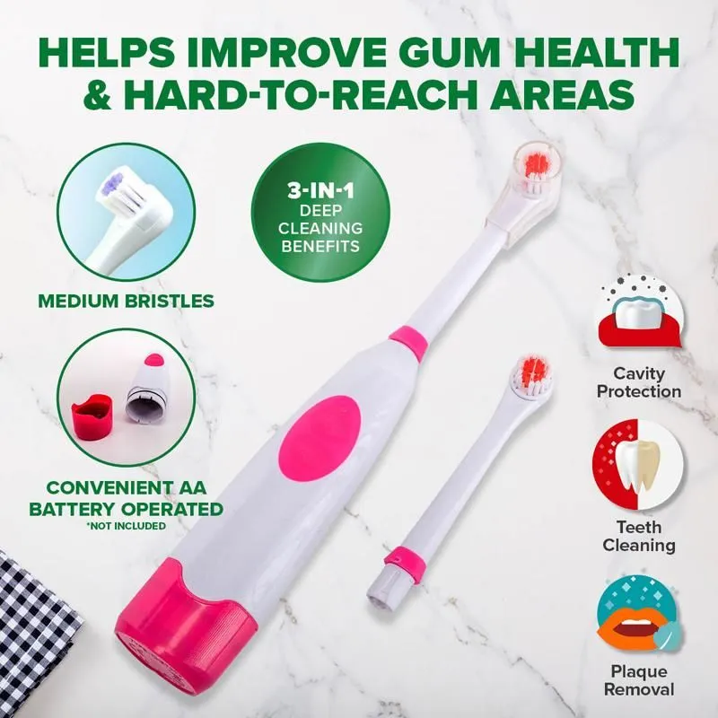 Medium Electric Power Toothbrush Set