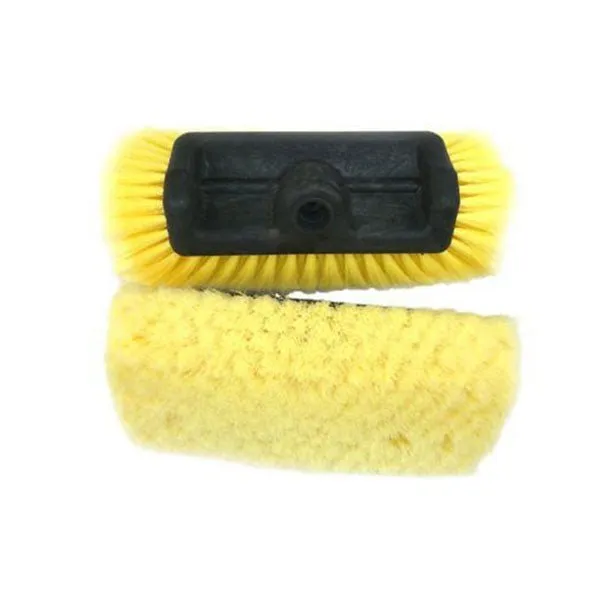 Medium-Soft 5 Corner Car Wash Brush Head (Yellow) [Case of 10]