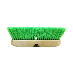 Milwaukee Dustless 10" Green Car, Truck & Vehicle Scrub Brush w/ Flagged Polyester Bristles - Case of 12