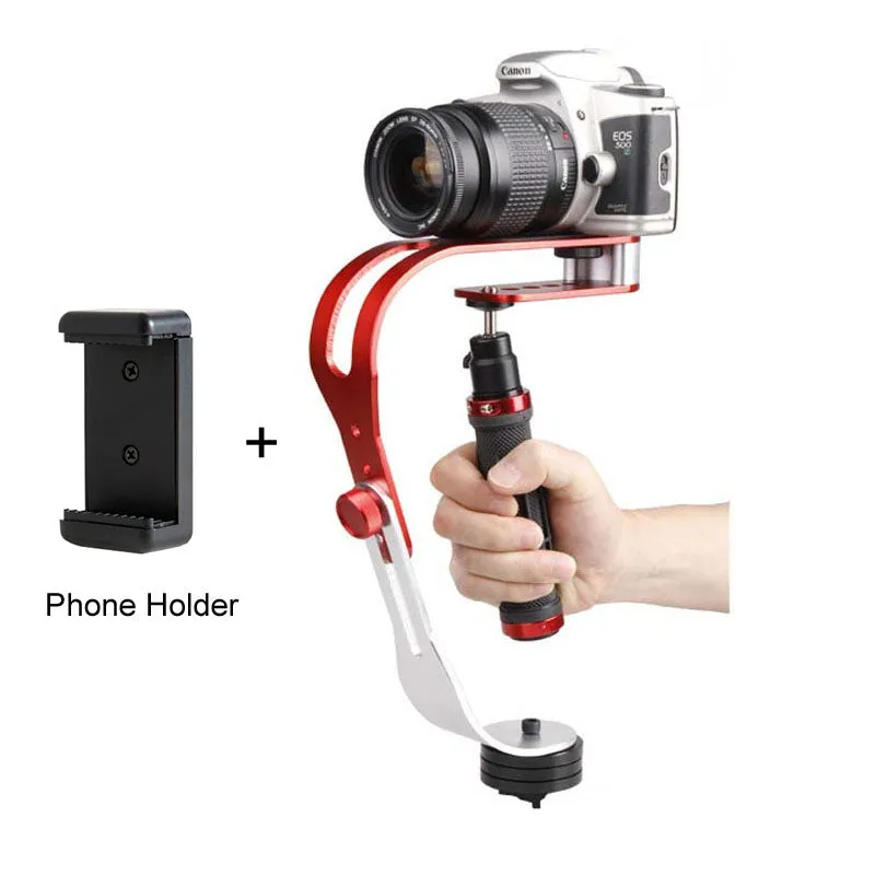 Mini Handheld Digital Camera Stabilizer Video Steadicam Mobile 5DII Motion DV Steadycam   Smartphone Clamp