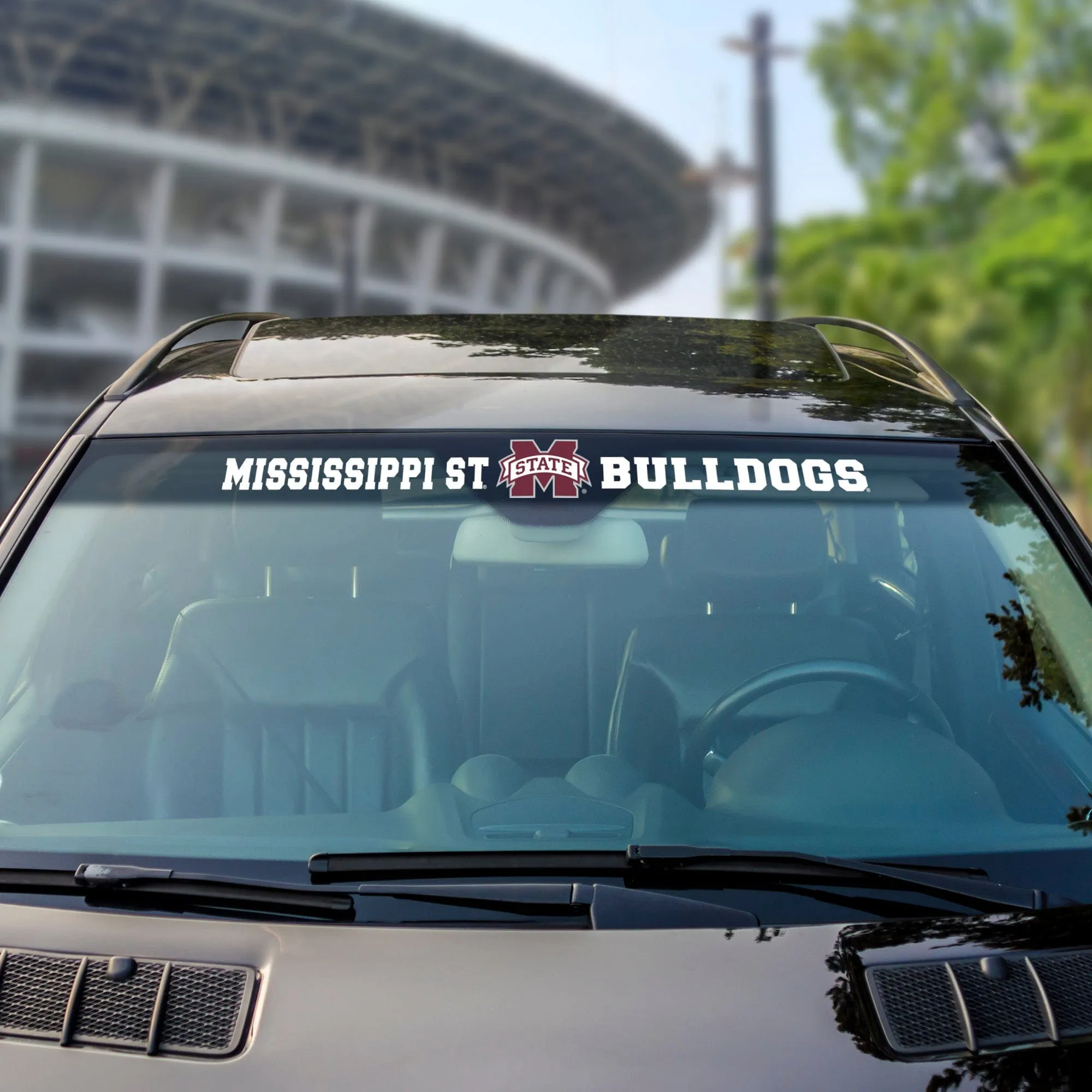 Mississippi State Bulldogs Sun Stripe Windshield Decal 3.25 in. x 34 in.