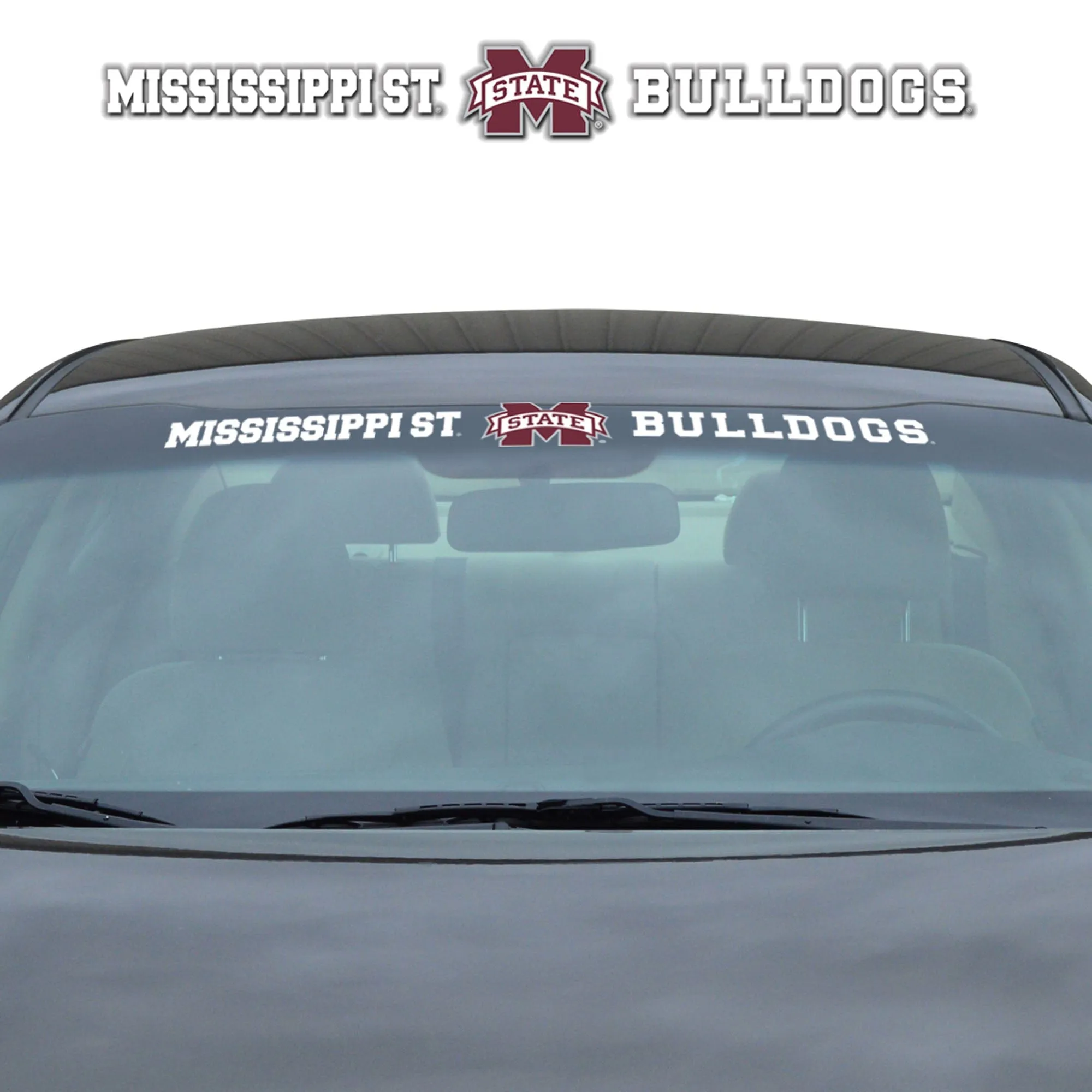 Mississippi State Bulldogs Sun Stripe Windshield Decal 3.25 in. x 34 in.