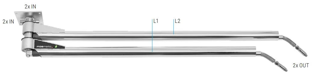 Mosmatic Dual Ceiling Boom - DDP - 5ft 3in - 67.419