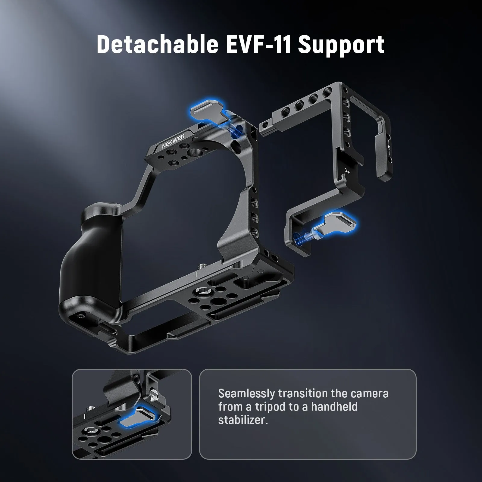 NEEWER CA132 Camera Cage with EVF-11 Support For SIGMA fp/fp L