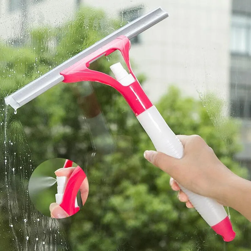 New Spray Type Cleaning Brush Window Cleaners Brush Glass Wiper Car Window Wizard Washing Tool Household Cleaning Tools