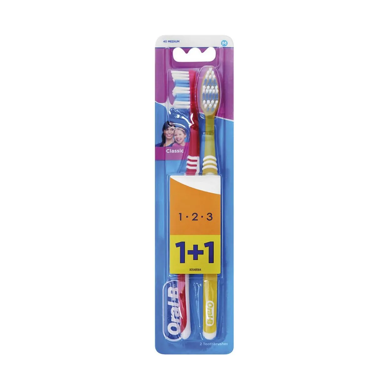 Oral B Toothbrush 3 Effect Classic 40 Medium Bundle Pack 1 1