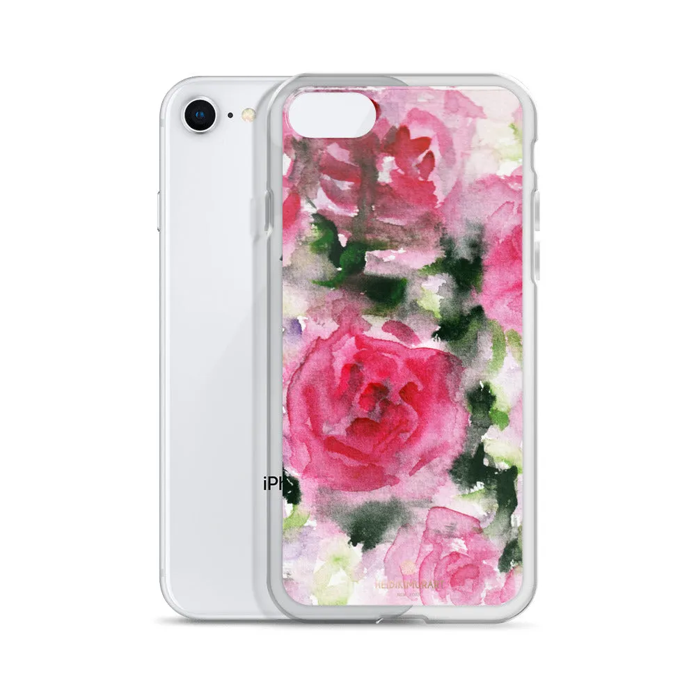 Pink Rose Floral iPhone Case, iPhone X | XS | XR | XS Max | 8 | 8  | 7| 7  Best Phone Case-Printed in USA/EU/MX