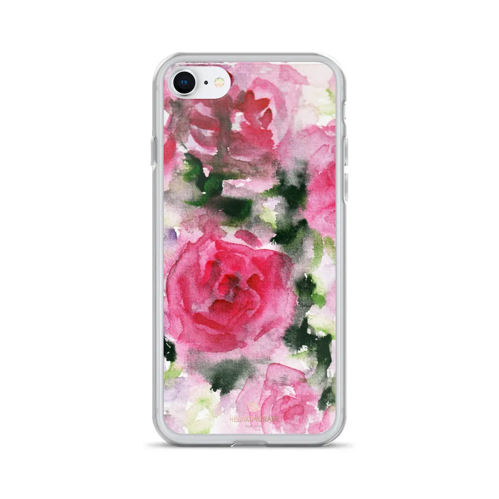 Pink Rose Floral iPhone Case, iPhone X | XS | XR | XS Max | 8 | 8  | 7| 7  Best Phone Case-Printed in USA/EU/MX