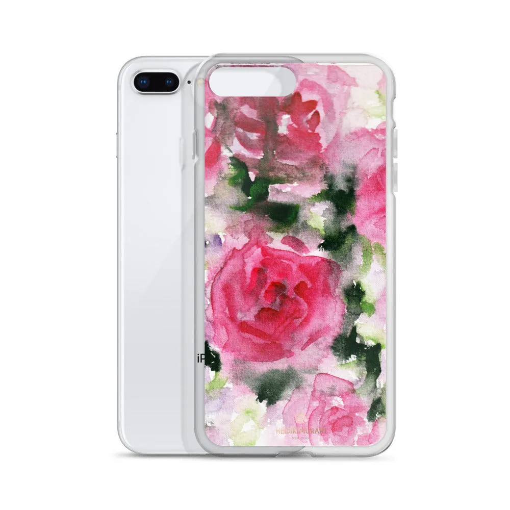 Pink Rose Floral iPhone Case, iPhone X | XS | XR | XS Max | 8 | 8  | 7| 7  Best Phone Case-Printed in USA/EU/MX