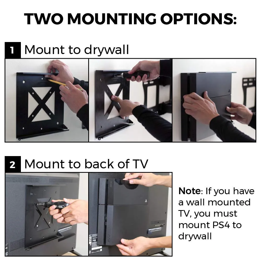 PS4 Mount (Slim)   2 Controller Mounts Bundle