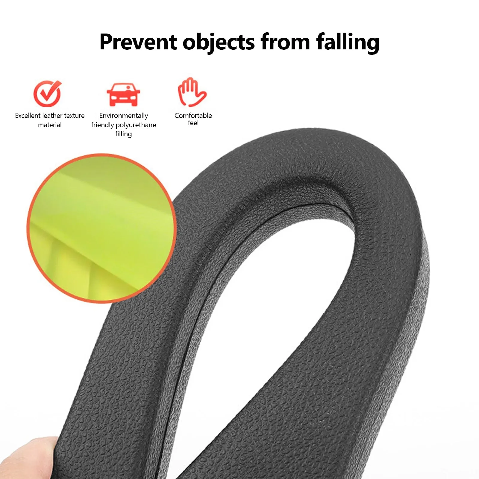 PU Leak-proof Filling Strip Anti-Drop Seat Gap Strip With Hole As Car Auto Interior Accessories