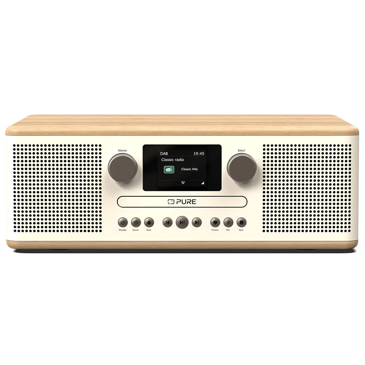 Pure Classic C-D6 CottonWhite stereo tafelradio