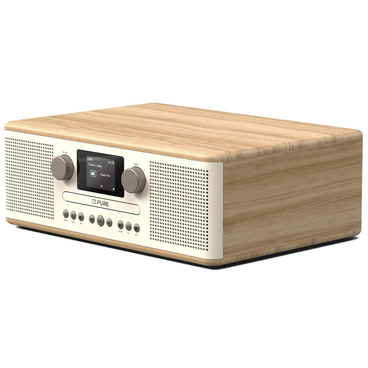 Pure Classic C-D6 CottonWhite stereo tafelradio