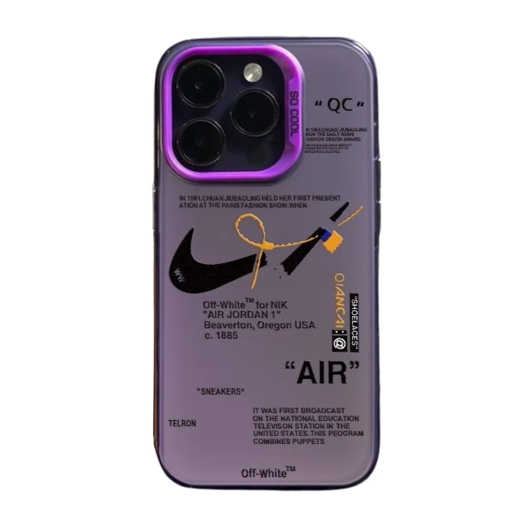 Purple NK x OW iPhone Case