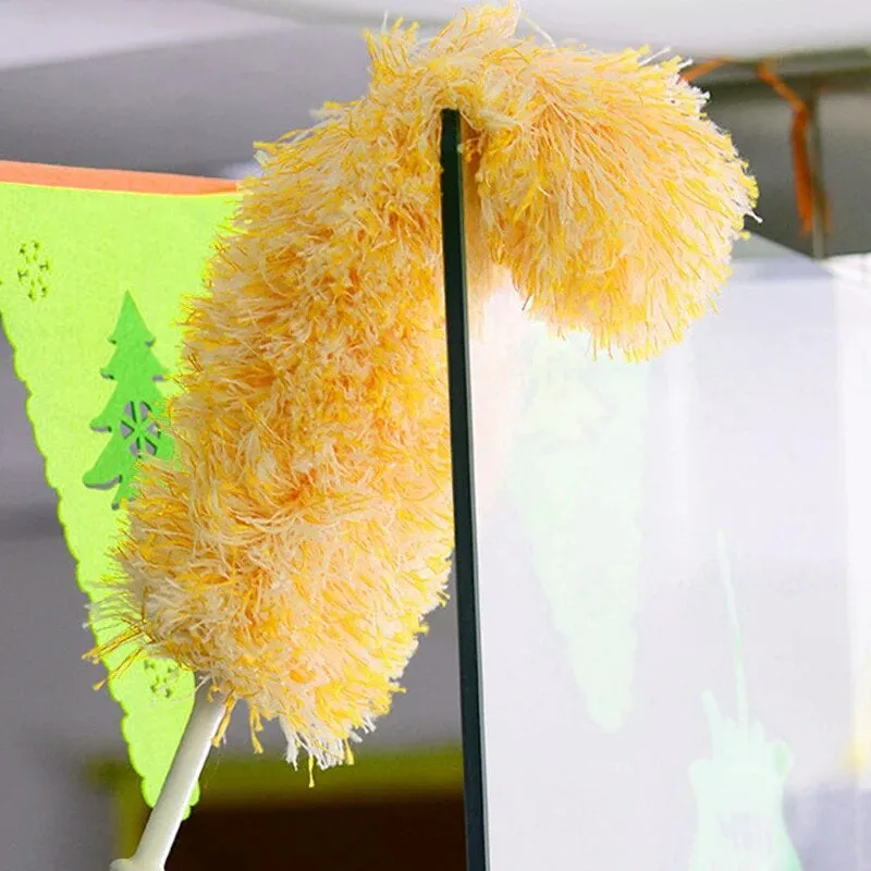 "Versatile Microfiber Duster Brush for Efficient Cleaning of Home, Car, and Furniture - Handheld Anti-Dust Cleaner with Air-Conditioning Compatibility"