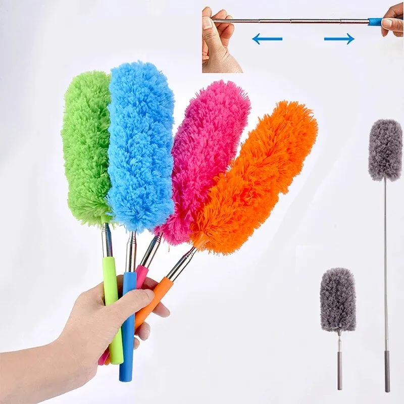 "Versatile Microfiber Duster Brush for Efficient Cleaning of Home, Car, and Furniture - Handheld Anti-Dust Cleaner with Air-Conditioning Compatibility"