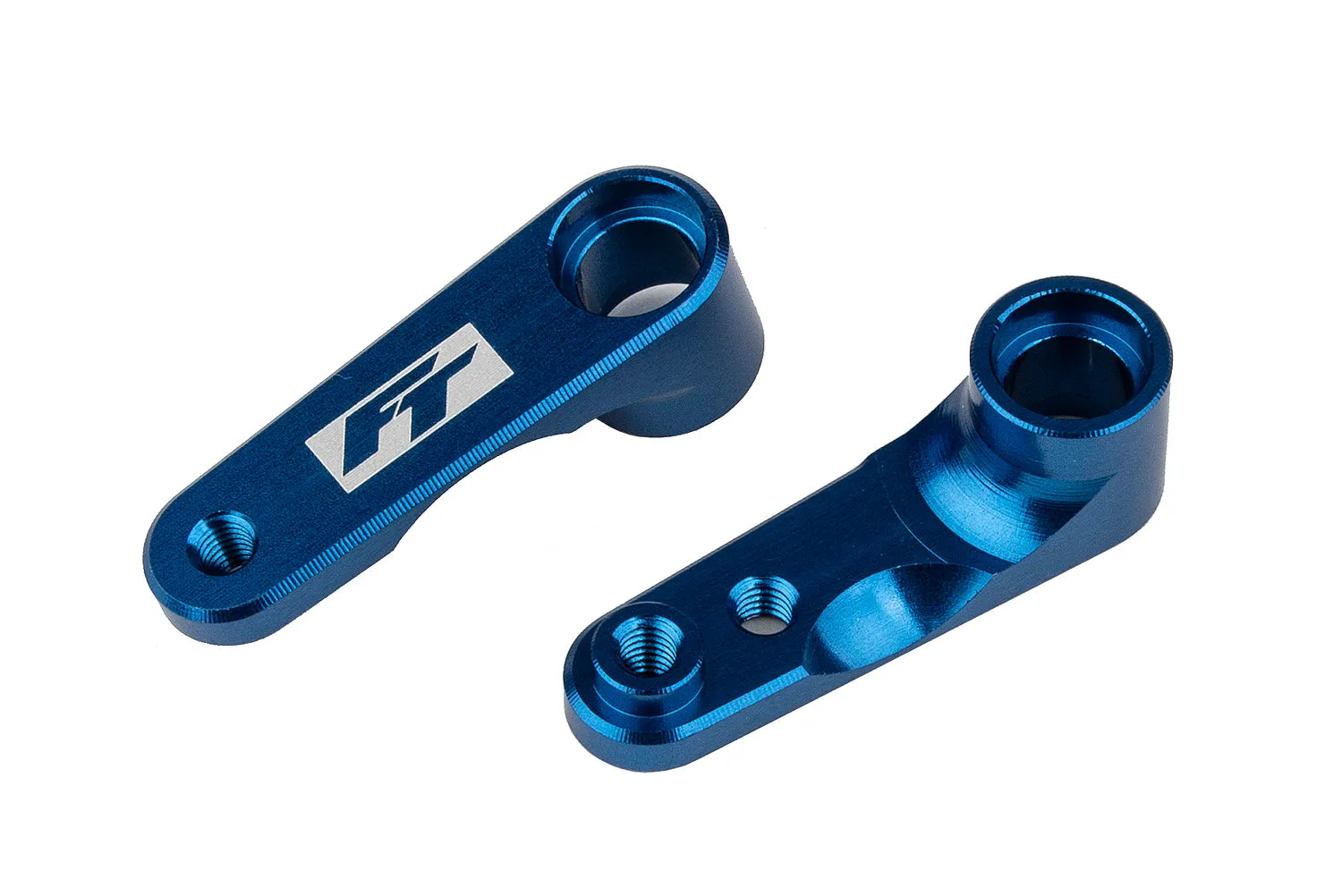 RC10B6.4 FT Steering Bellcranks, blue aluminum (ASS91983)