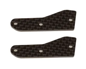 RC8B4 FT Front Upper Suspension Arm Inserts, carbon fiber, 2.0 mm (ASS81537)