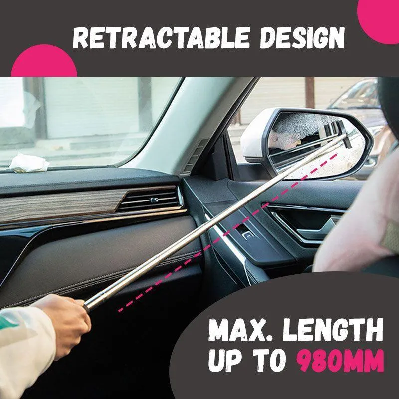 Retractable Car Mini Mirror Wiper