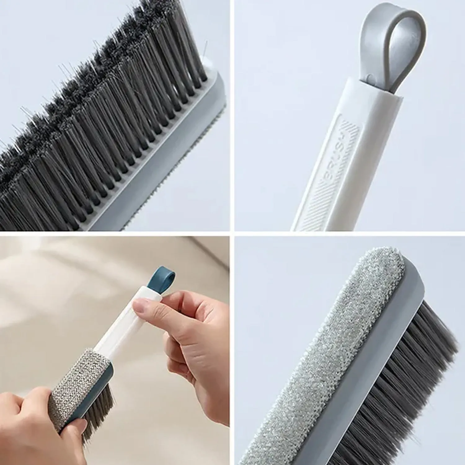 Retractable Long-Handled Brush Household Cleaning Bed Sweeping Brush For Cleaning Car  /  Bed  /  Garden