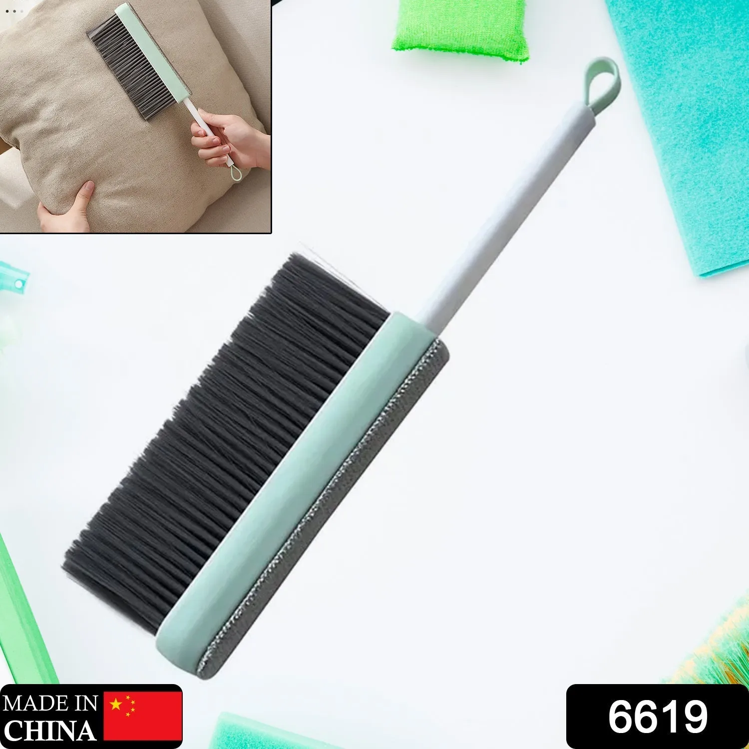 Retractable Long-Handled Brush Household Cleaning Bed Sweeping Brush For Cleaning Car  /  Bed  /  Garden