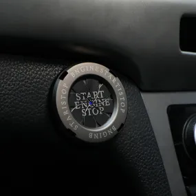 Rotating Metal Engine Start Button Cover