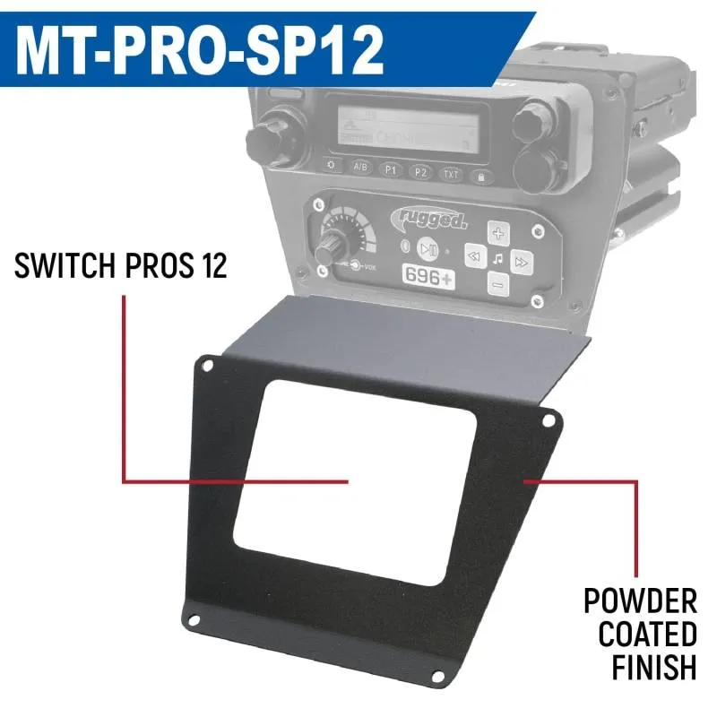 Rugged Radios Lower Accessory Panel - SPOD Touchscreen - Polaris RZR PRO XP/RZR Turbo R/RZR PRO R Dash Mount Radio/Intercom