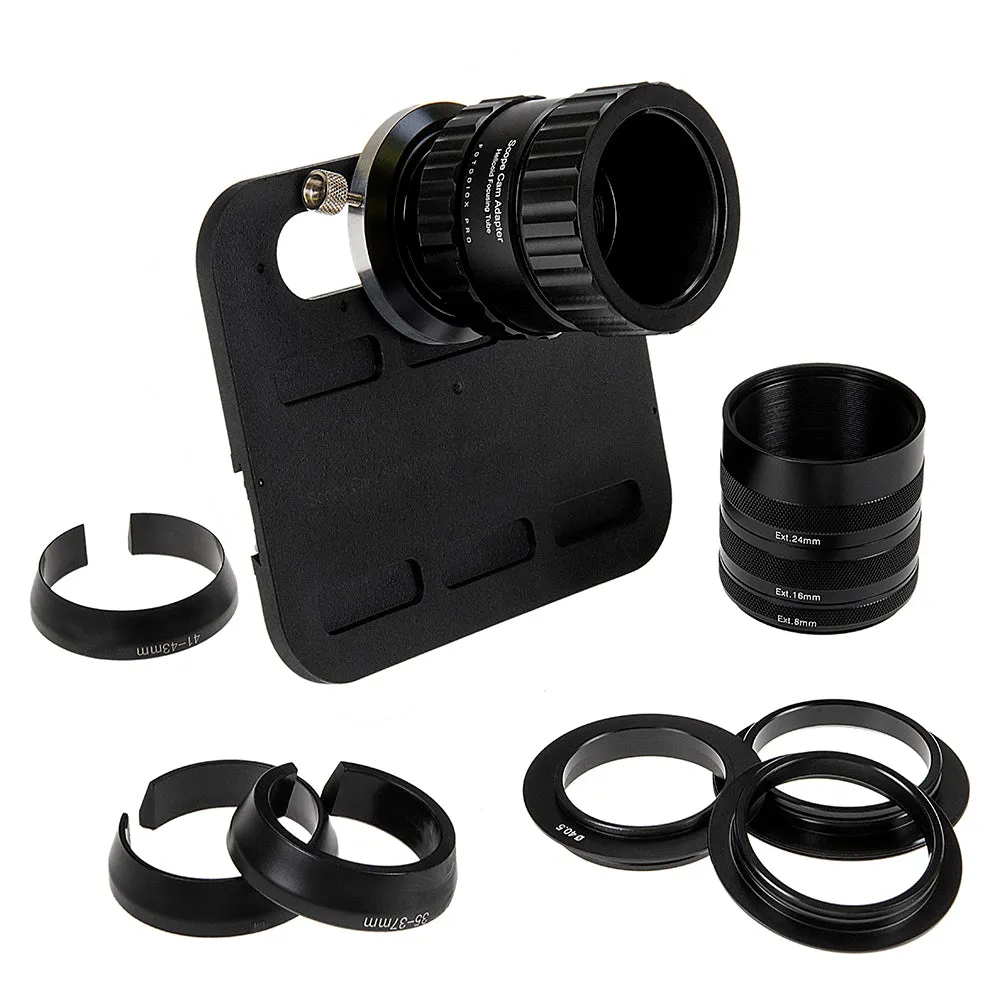 Scope Cam Adapter Kit from Fotodiox Pro - Camera and Smartphone Adapter Mount for Spotting Scopes