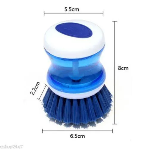 Set of 2 Cleaning Brush With Soap Dispensing For Sink, Dish Washing, Kitchen, home, Car