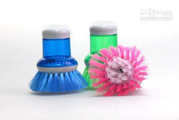 Set of 2 Cleaning Brush With Soap Dispensing For Sink, Dish Washing, Kitchen, home, Car